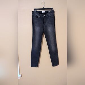 Nicole Miller Soho High Rise Ankle Black  Skinny Jeans